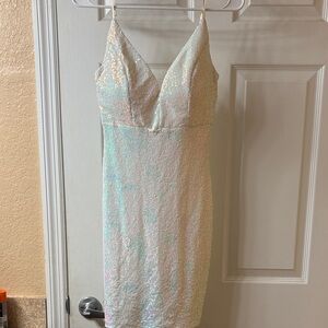 Honey and Rosie Iridescent Sequin Dress